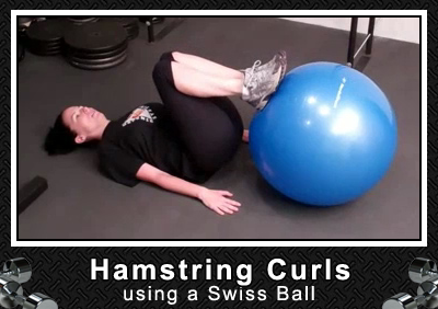Elite Defense Systems  - Hamstring Curls Using a Swiss Ball